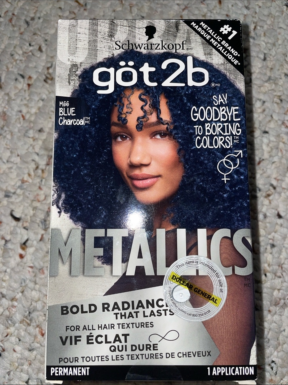 got2b Metallics Permanent Hair Color - Blue Charcoal (M66)